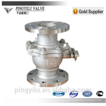 Russia standard C4 stainless steel 304 316 321 flange ball valve